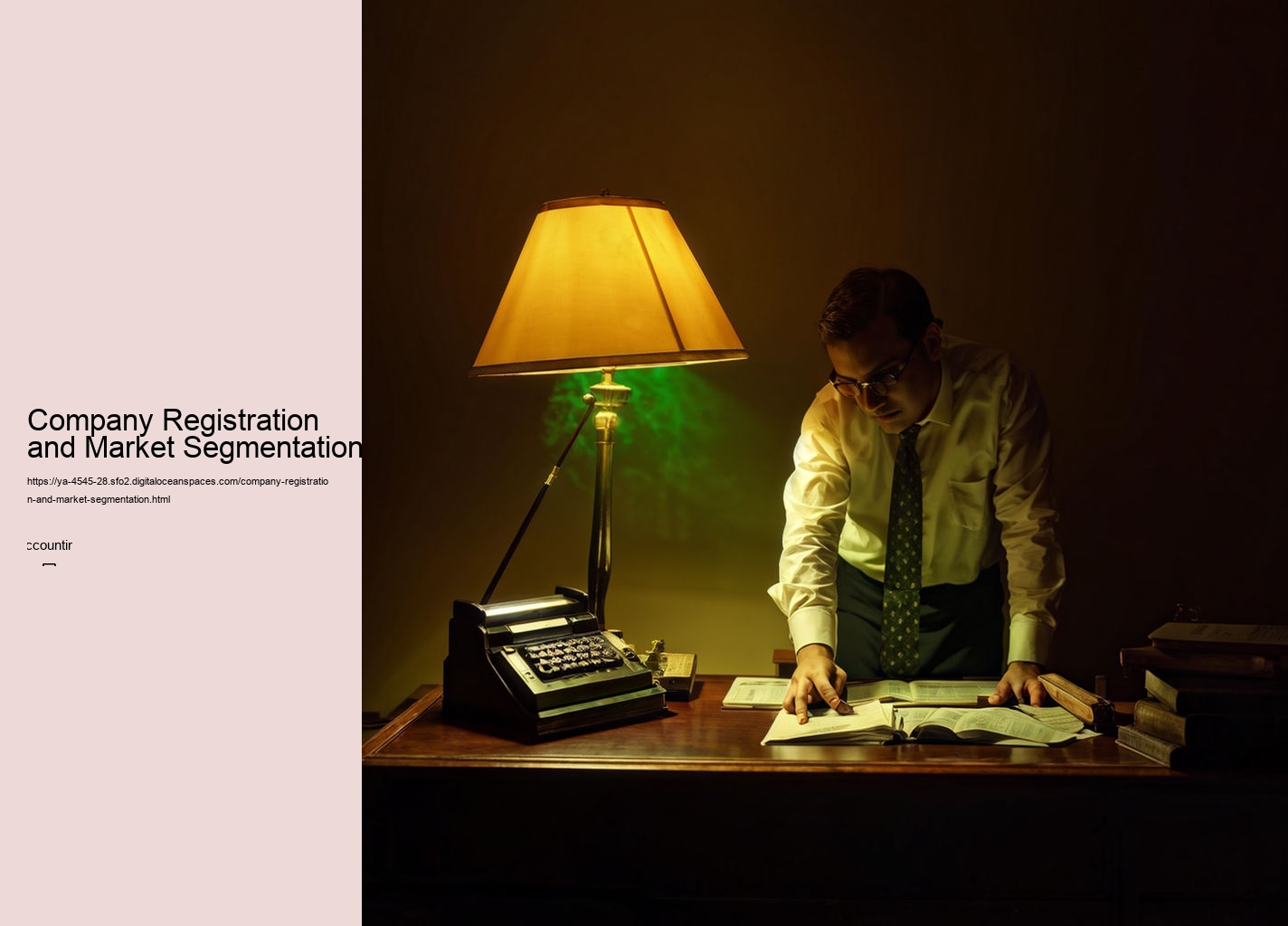 Company Registration and Market Segmentation